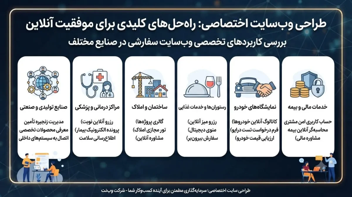 طراحی سایت اختصاصی برای چه کسب‌وکارهایی مناسب است؟