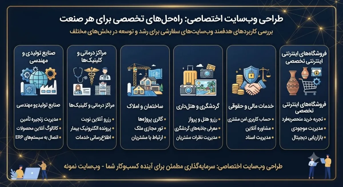 طراحی سایت اختصاصی برای چه کسب‌وکارهایی مناسب است؟