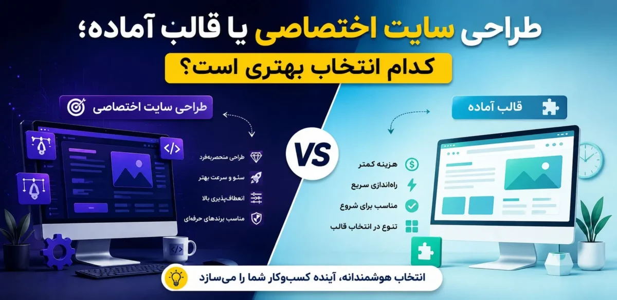 طراحی سایت اختصاصی یا قالب آماده؛ کدام انتخاب بهتری است؟