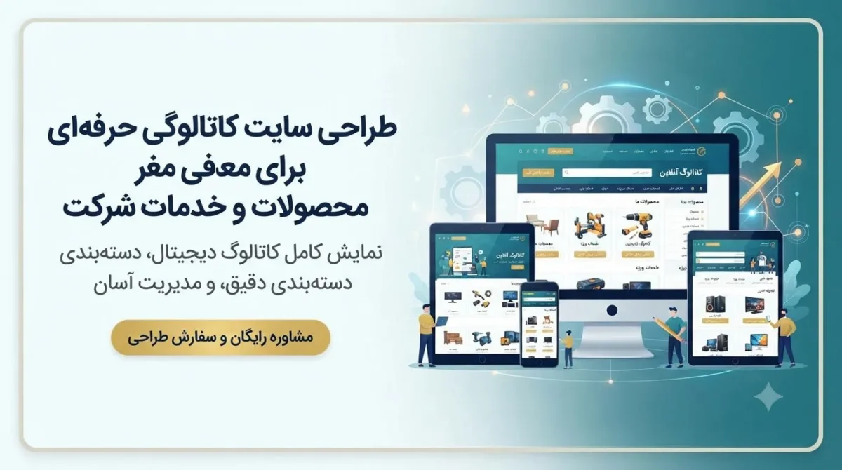 طراحی سایت کاتالوگی برای معرفی محصولات و خدمات شرکت