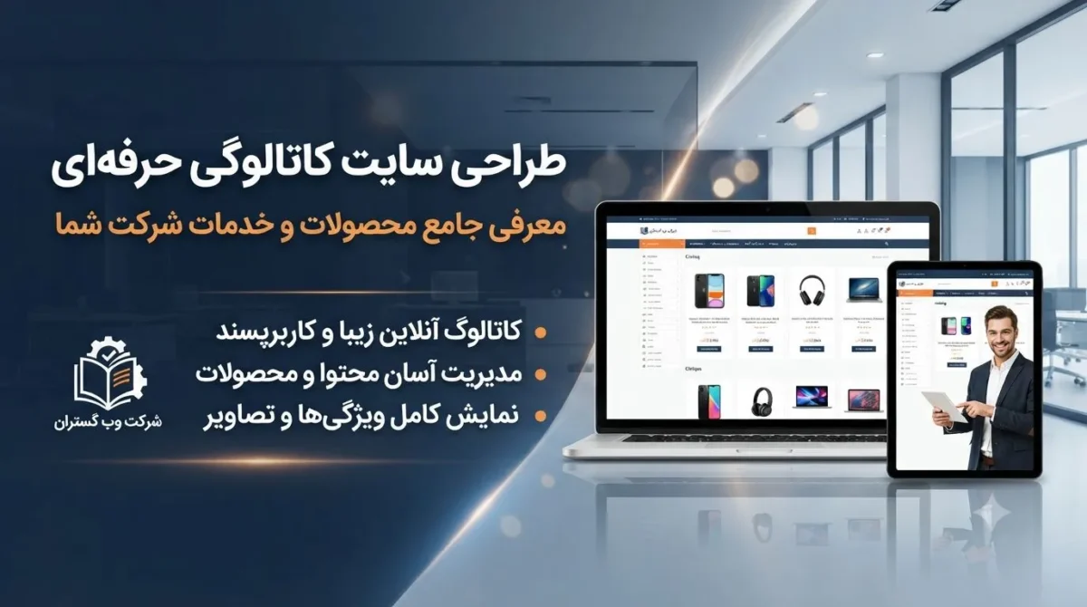 طراحی سایت کاتالوگی برای معرفی محصولات و خدمات شرکت