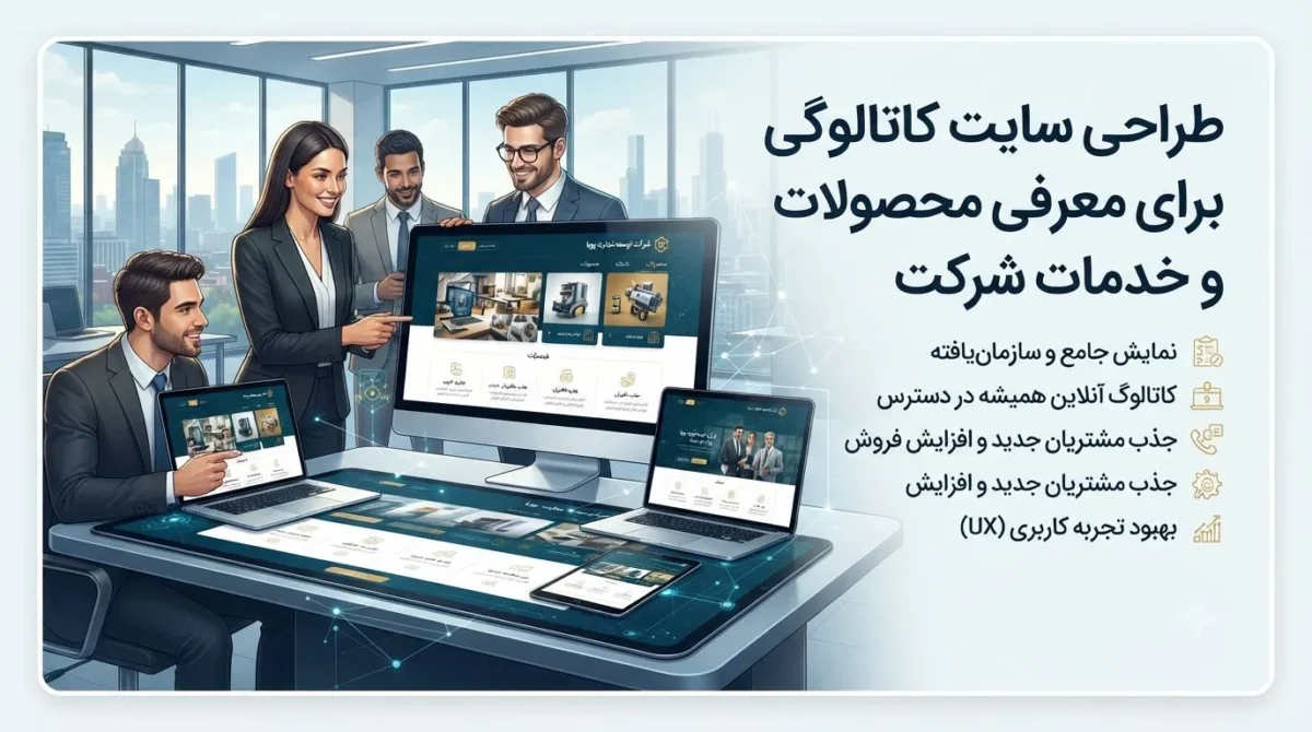 طراحی سایت کاتالوگی برای معرفی محصولات و خدمات شرکت