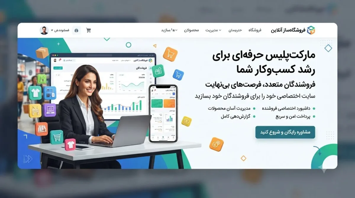 طراحی سایت مارکتپلیس برای فروشندگان متعدد