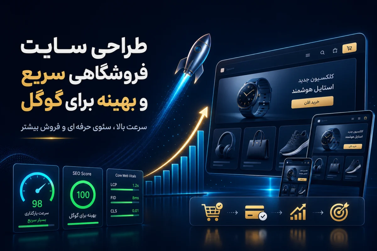 طراحی سایت فروشگاهی سریع و بهینه برای گوگل