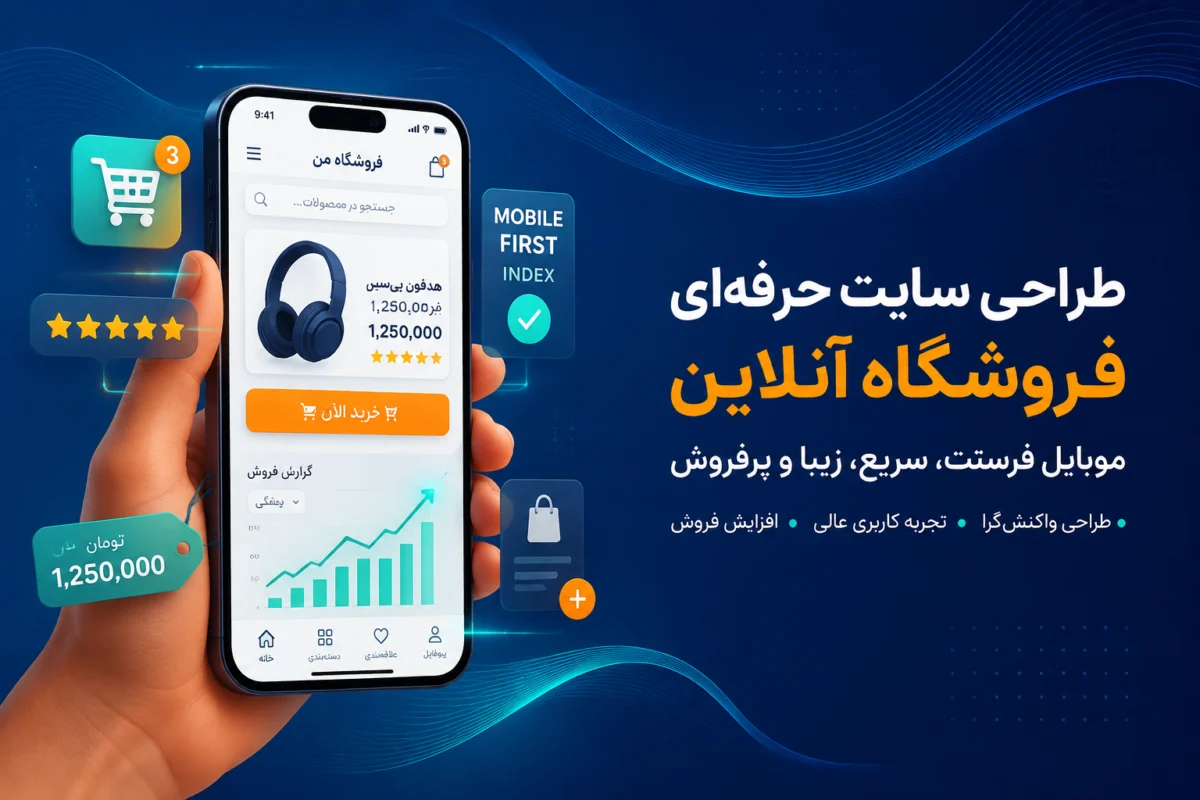 طراحی سایت فروشگاهی موبایل‌محور برای افزایش فروش