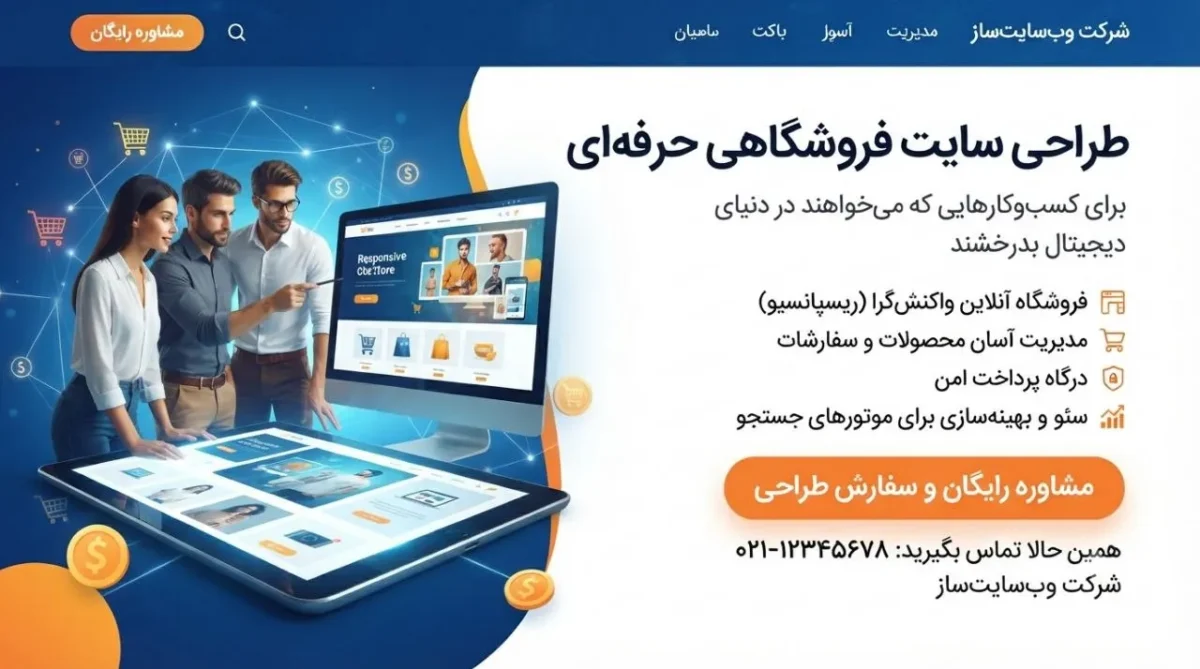 سفارش طراحی سایت فروشگاهی حرفهای برای کسبوکارها