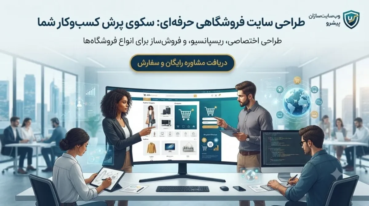 سفارش طراحی سایت فروشگاهی حرفهای برای کسبوکارها